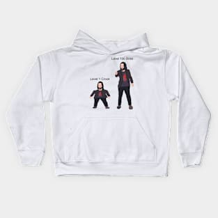 Mini Keanu Reeves Vs Level 100 Boss Keanu Kids Hoodie